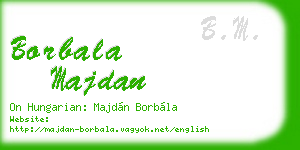 borbala majdan business card