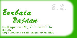 borbala majdan business card